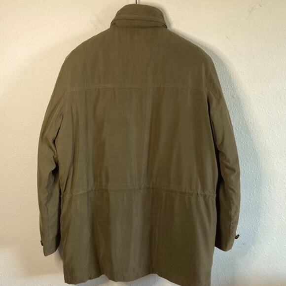 London Fog Men Brown Wool Blend Winter Jacket with Attached Hood & Vest Size M - Picture 6 of 16